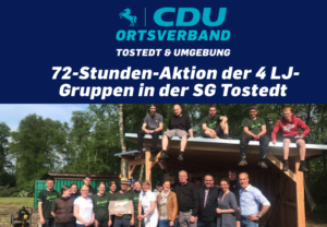 Bericht über die 72-Stunden-Aktion der 4 LJ-Gruppen in der Samtgemeinde Tostedt